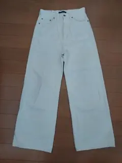 Johnbull ホワイトデニムパンツ　Lサイズのサムネイル