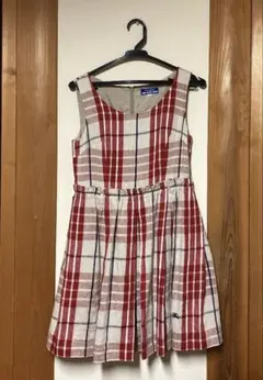 BURBERRY ブルーレーベル シャツワンピース ストライプ Aライン フリル