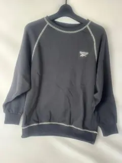 Reebok 黒 L ラグランスリーブ スウェット
