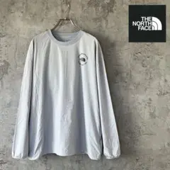 ザノースフェイス　ナイロン　クルーネック　トップス　灰色　メンズ XL