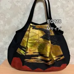 ◼️E0218◼️ハンドメイド◼️着物◼️帯◼️リメイク◼️ Mサイズ グラニー…