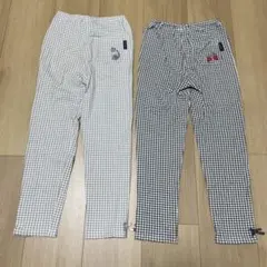 プティマイン　ギンガムチェック柄　パンツセット　120㎝