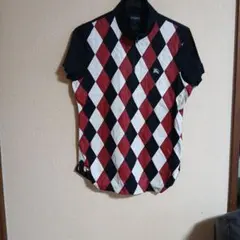 BURBERRY GOLF ダイヤモンドパターンシャツ L