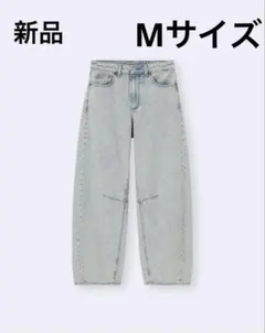 【新品】GU バルレッグジーンズ M 62ブルー　標準丈