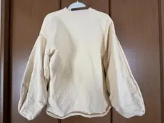 【ZARA】袖バルーントレーナー イエロー