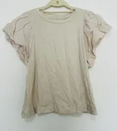 Old Navy パフスリーブ　Tシャツ/カットソー　ベージュ系　Mサイズのサムネイル