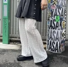kastane レースワイドパンツ