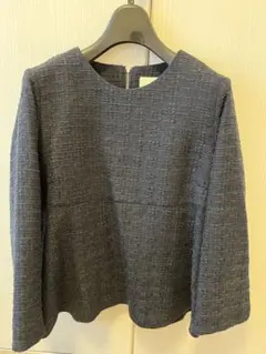 BIMING ツイード 長袖ブラウス