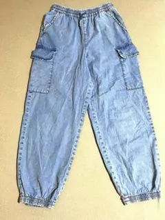 ✨ジーユー GU ✨GIRLSカーゴプルオンパンツJR Mサイズ