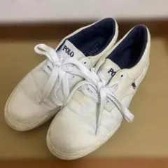 メンズPolo Ralph Lauren ホワイトスニーカー　27.0-27.5