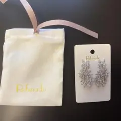 【最終価格】 BRIDE ME クリスタルフラワーモチーフピアス