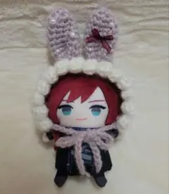 うさみみ　うさ耳　ボンネット　10cmぬいぐるみ　ぬい服　ぬい帽子　にじぱぺっと