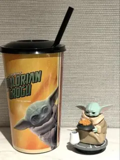 マンダロリアン&グローグー トッパーフィギュア付きドリンクカップ 新品未使用