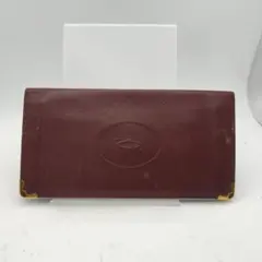 カルティエ　長財布　財布　ウォレット　マストライン　ボルドー