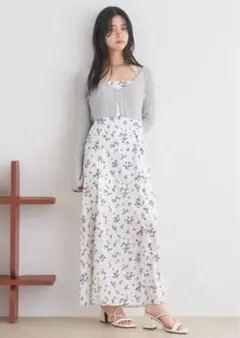 LILY BROWN ニットカーデセットキャミワンピース Sサイズ