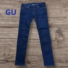 GU ストレートデニムパンツ インディゴ