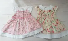 Souris いちごプリント チェリープリントワンピース 90サイズ