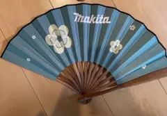 マキタ　海外記念品　扇子　青1つ　レア　ケース無し