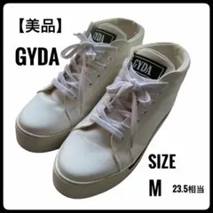 【美品】GYDA ジェイダ 厚底 ハイカットスニーカー Mサイズ ホワイトのサムネイル