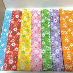 はぎれ 花柄 25×25 7枚まとめ売り