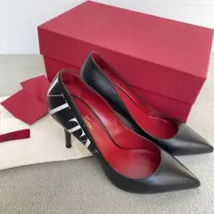 Valentino 黒 レザー ハイヒール 9cmのサムネイル