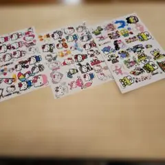 キティ仲間たちの ステッカーシート ３枚セット890