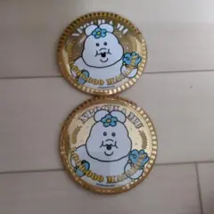 んぽちゃむ缶バッチ2個セット 開封済み