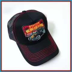 刺繍 メッシュキャップ トラッカー ストリート アメカジ バイク バイカー