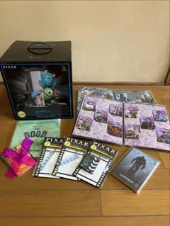 ピクサーハッピーくじラストワン賞モンスターズインクポスターフィギアおまけ7点付き