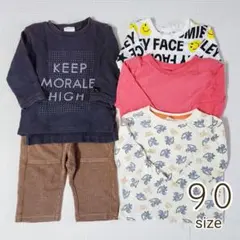 まとめ売り　長袖Tシャツ　ロンティー　ハーフパンツ　90　ブリーズ　春秋