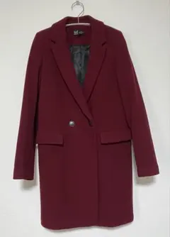 【ZARA】ザラ TRF バーガンディ チェスターコートのサムネイル