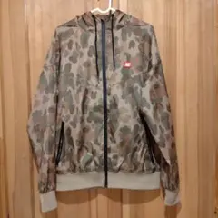 カモフラージュ柄 XL ナイロンジャケット エクストララージ美品