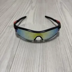 Oakley スポーツサングラス ブラック/レッド