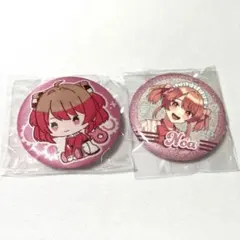 カラフルピーチ　のあ　刺繍缶バッジ　ラメキラ缶バッジ