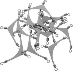 海釣り三本爪スイベル ローリングフィッシングスイベル 釣り用タックルコネクター
