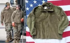 米軍実物　ポーラテックフリースジャケット　XL-L　コヨーテ ECWCS　165