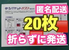 【折り曲げずに即日発送】ゆうパケットポストmini 専用封筒 20枚セット