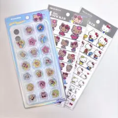 ハローキティ キラコロおはじきシール 4size sticker 計3枚セット