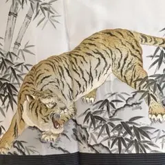 新品未使用　男物　大島紬　アンサンブル　青紺　142cm