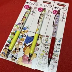 【使用品】ディズニー　ツムツム　オレンズ0.2 シャーペン　3本セット