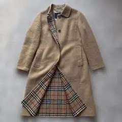 【美品】バーバリーロンドン リバーコート カシミヤ ノバチェック ダブルフェイス