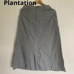 Plantation ロングスカート グレー Mサイズ VIBRAコットンのサムネイル