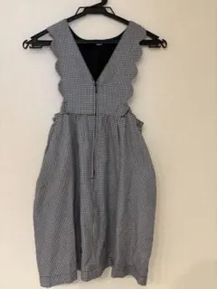 130サイズ ノースリーブチェックワンピース