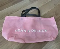 DEAN & DELUCA メッシュトートバッグ ピンク　大