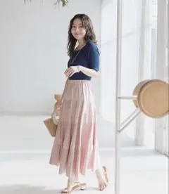 2026年最新】La boutique BonBon 柄：無地 レディース ロング プリーツ