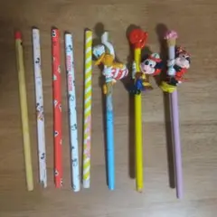 レトロ ディズニー ソフビ付 鉛筆 東京ディズニーランド 初期グッズ