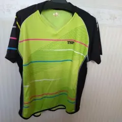 TSP 卓球ウェア 半袖 ライムグリーン