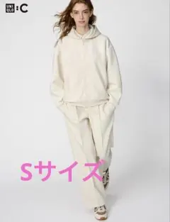 ユニクロC スウェットストレートパンツ　Sサイズ　ナチュラル