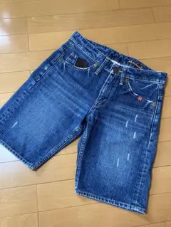 OLIVE des OLIVE デニムショートパンツ ダメージ加工のサムネイル