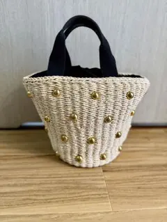 ハンドメイド｜麻ひもバッグ｜麻紐バッグ｜トートバッグ｜ぽこぽこモノトーン ハンドメイド｜麻ひもバッグ｜麻紐バッグ｜トートバッグ｜ぽこぽこ